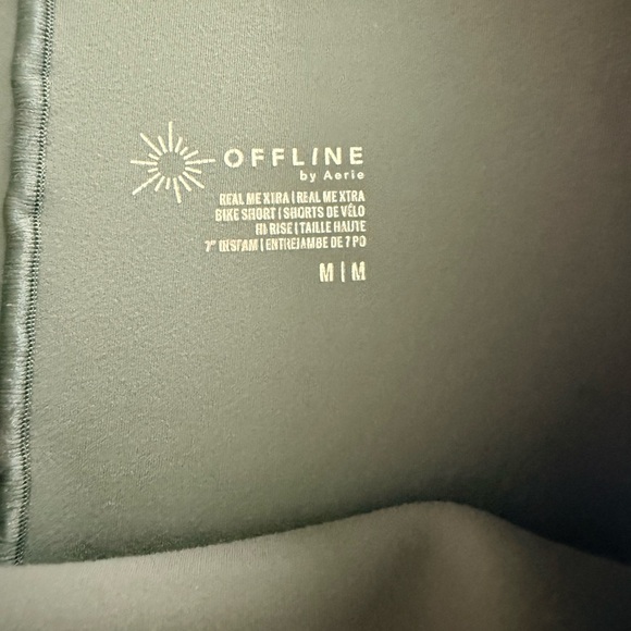 Aerie Floral Swim Top with Knot Detail and Aerie Biker Shorts - Picture 4 of 4